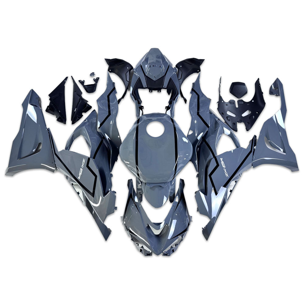 NT Fairing Fit for Kawasaki 2024-2026 ZX-6R T081- Gray Black | ABS Injection