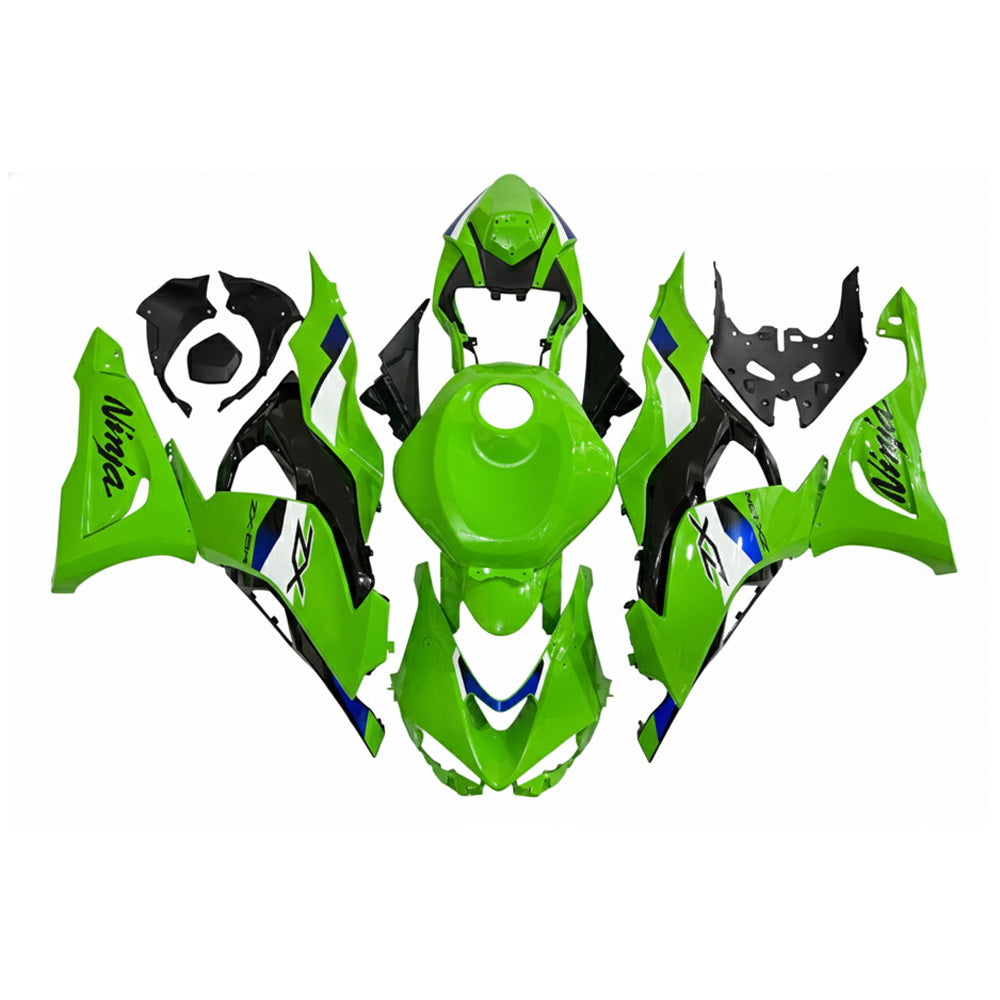 NT Fairing Fit for Kawasaki 2024-2026 ZX-6R T085- Green Black | ABS Injection