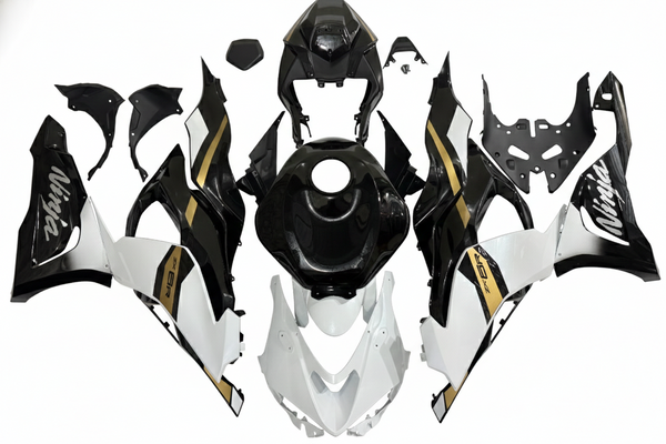 NT Aftermarket Injection ABS Plastic Fairing Fit for ZX6R 636 2024 White Black T086