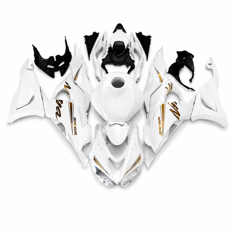 NT Fairing Fit for Kawasaki 2024-2026 ZX-6R T092- White Gold | ABS Injection
