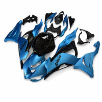 US STOCK NT Aftermarket Injection ABS Plastic Fairing Fit for Ninja ZX6R 636 2024-2025 Cyan Blue Black T094 Available in CA