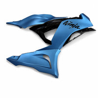 US STOCK NT Aftermarket Injection ABS Plastic Fairing Fit for Ninja ZX6R 636 2024-2025 Cyan Blue Black T094 Available in CA