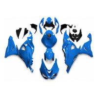 NT Aftermarket Injection ABS Plastic Fairing Fit for Ninja ZX6R 636 2024-2025 Blue Black N096