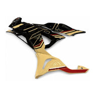 US STOCK NT Injection Mold New Kit Gold Black ABS Fairing Fit for Kawasaki 2024-2025 ZX6R 636 N097 Available in CA