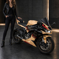 NT Injection Mold New Kit Gold Black ABS Fairing Fit for Kawasaki 2024-2025 ZX6R 636 N097