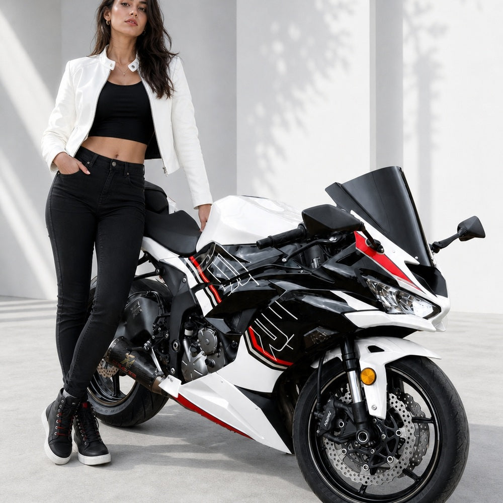NT Fairing Fit for Kawasaki 2024-2026 ZX-6R N099- White Black Red | ABS Injection