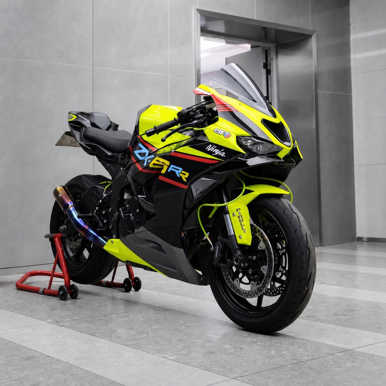 NT Fairing Fit for Kawasaki 2024-2026 ZX-6R N102- Fluorescent Yellow Black | ABS Injection