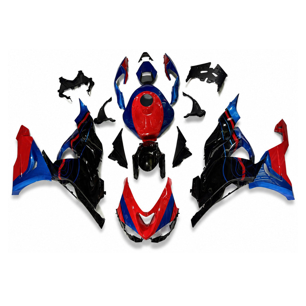NT Fairing Fit for Kawasaki 2024-2026 ZX-6R T103- Blue Red Black | ABS Injection - 1