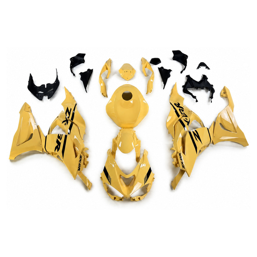 NT Fairing Fit for Kawasaki 2024-2026 ZX-6R T107- Gold Black | ABS Injection - 1