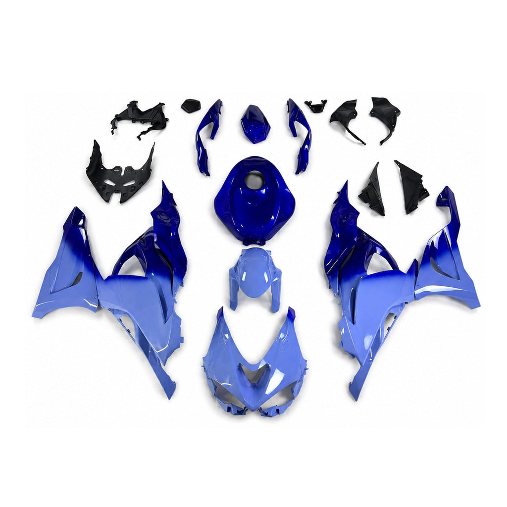 NT Fairing Fit for Kawasaki 2024-2026 ZX-6R T114- Blue Black | ABS Injection - 1