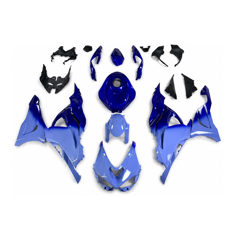 NT Fairing Fit for Kawasaki 2024-2026 ZX-6R T114- Blue Black | ABS Injection