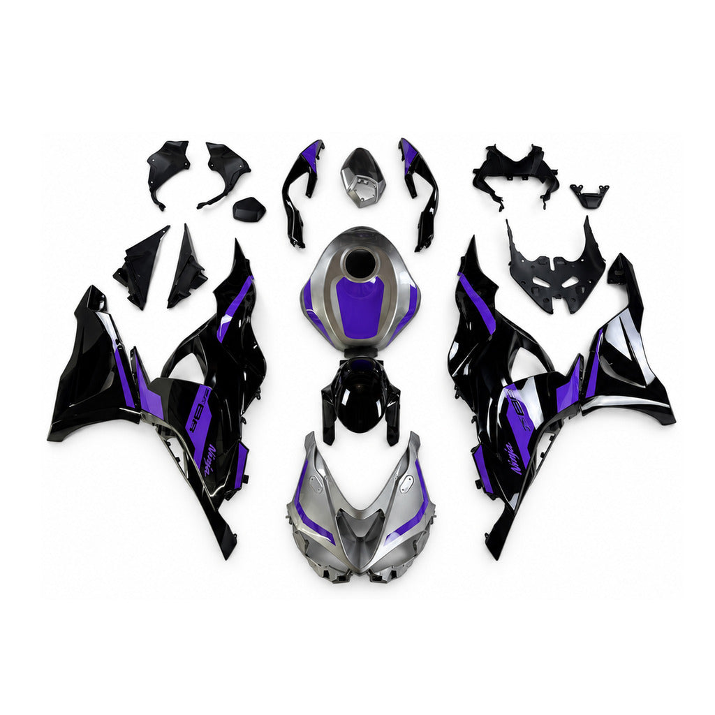 NT Fairing Fit for Kawasaki 2024-2026 ZX-6R T121- Purple Black | ABS Injection - 1