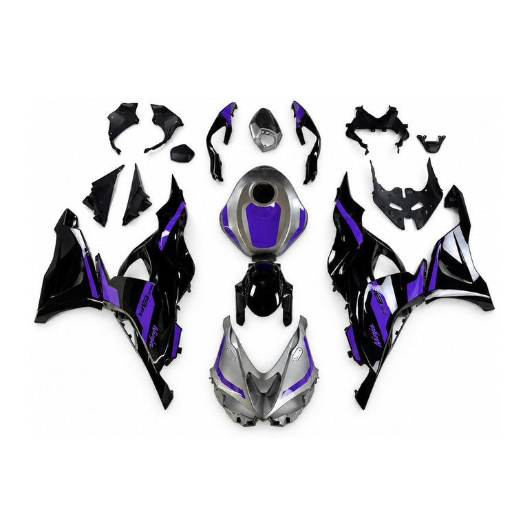 NT Fairing Fit for Kawasaki 2024-2026 ZX-6R T121- Purple Black | ABS Injection
