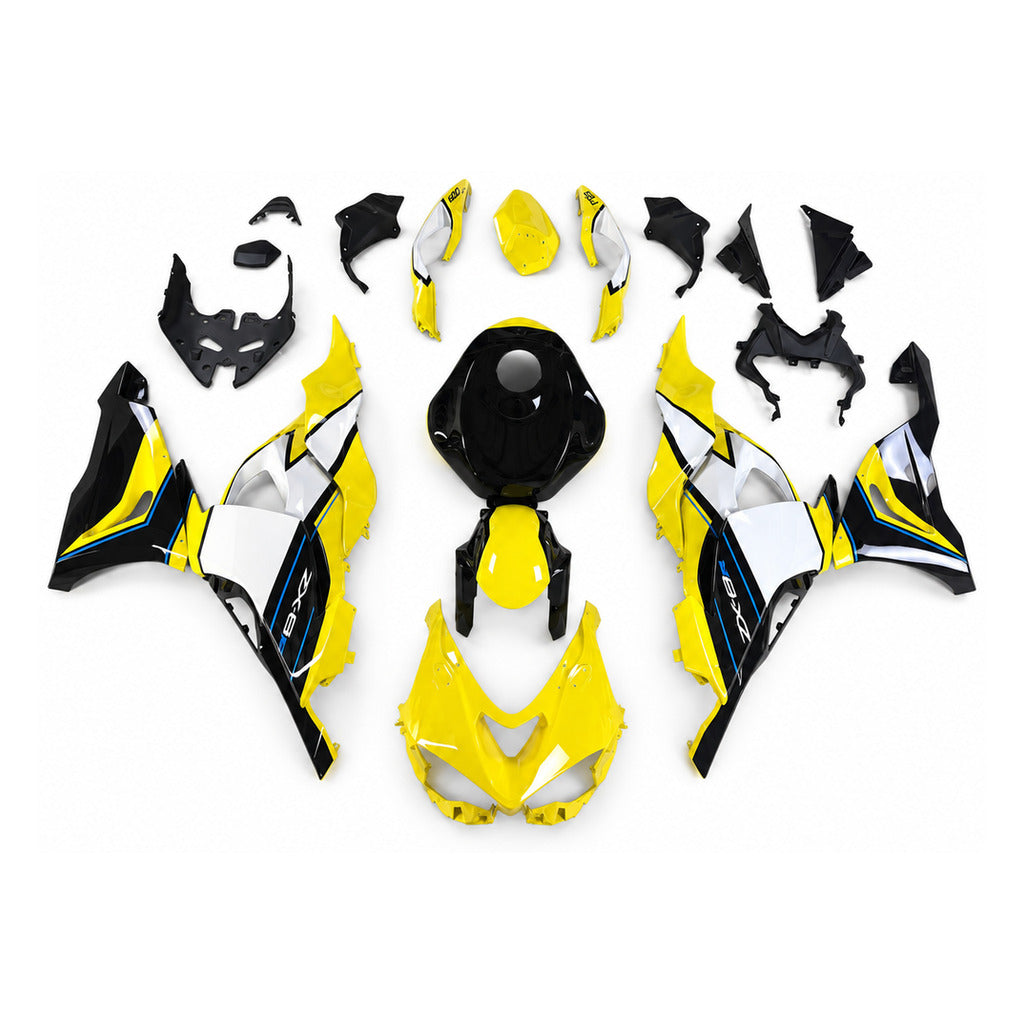 NT Fairing Fit for Kawasaki 2024-2026 ZX-6R T124- Gold Black | ABS Injection - 1