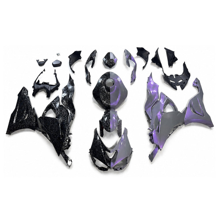 NT Fairing Fit for Kawasaki 2024-2026 ZX-6R T108- Blue Purple Black | ABS Injection