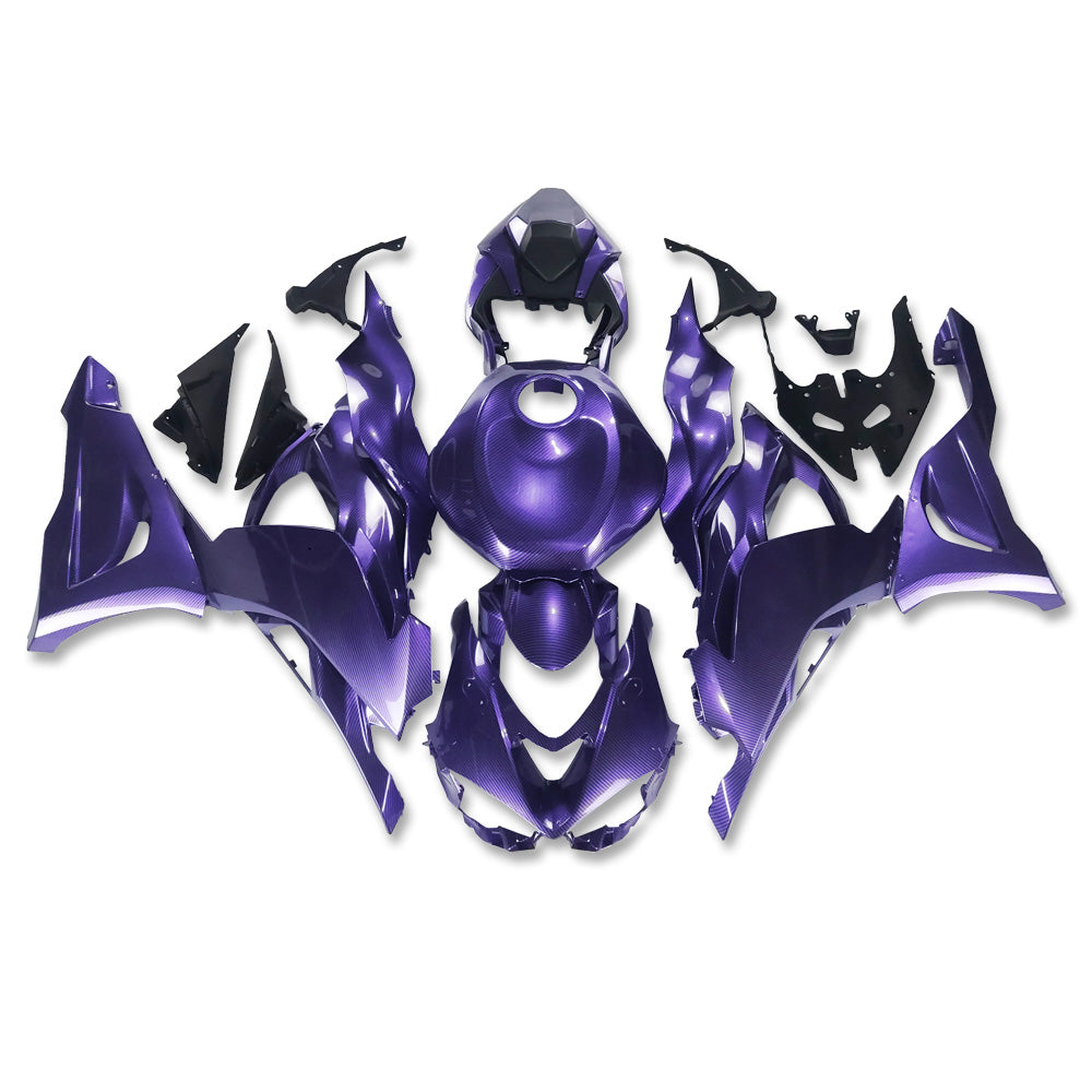 NT Fairing Fit for Kawasaki 2024-2026 ZX-6R U05- Purple Carbon Fiber Look | ABS Injection