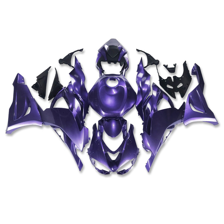 NT Fairing Fit for Kawasaki 2024-2026 ZX-6R U05- Purple Carbon Fiber Look | ABS Injection
