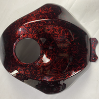 NT Aftermarket Injection ABS Plastic Fairing Fit for ZX6R 636 2024 Red Forged Carbon Fiber Look SU12