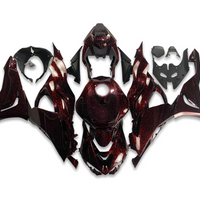 NT Aftermarket Injection ABS Plastic Fairing Fit for ZX6R 636 2024 Red Forged Carbon Fiber Look SU12
