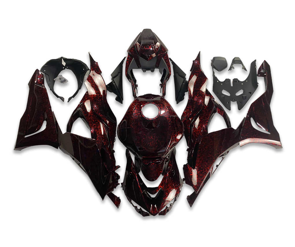 NT Fairing Fit for Kawasaki 2024-2026 ZX-6R SU12- Red Forged Carbon Fiber Look | ABS Injection