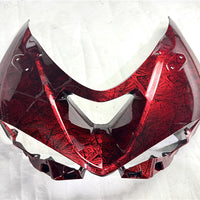 NT Aftermarket Injection ABS Plastic Fairing Fit for ZX6R 636 2024 Ice Cracked Red Forged Carbon Fiber Look SU13