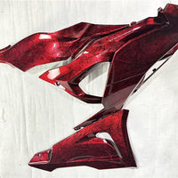 NT Aftermarket Injection ABS Plastic Fairing Fit for ZX6R 636 2024 Ice Cracked Red Forged Carbon Fiber Look SU13