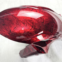 NT Aftermarket Injection ABS Plastic Fairing Fit for ZX6R 636 2024 Ice Cracked Red Forged Carbon Fiber Look SU13