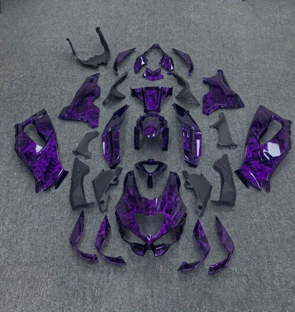 NT Fairing Fit for Kawasaki 2026 2027 ZX-10R S03 - Purple Forged Carbon Fiber Look | ABS Injection