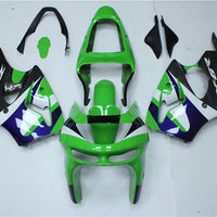 NT Aftermarket ABS Plastic Fairing Fit for ZX6R 636 1998-1999 Green Black White N005