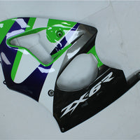NT Aftermarket ABS Plastic Fairing Fit for ZX6R 636 1998-1999 Green Black White N005