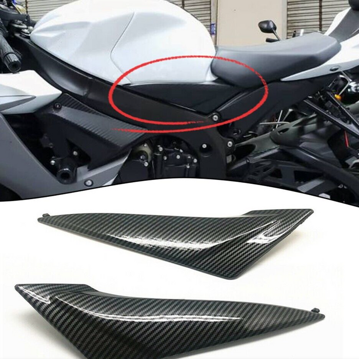 US STOCK NT Carbon Fiber Look Tank Side Cover Panel Fairing for Suzuki 2011-2024 GSX-R 600/750 Available in CA