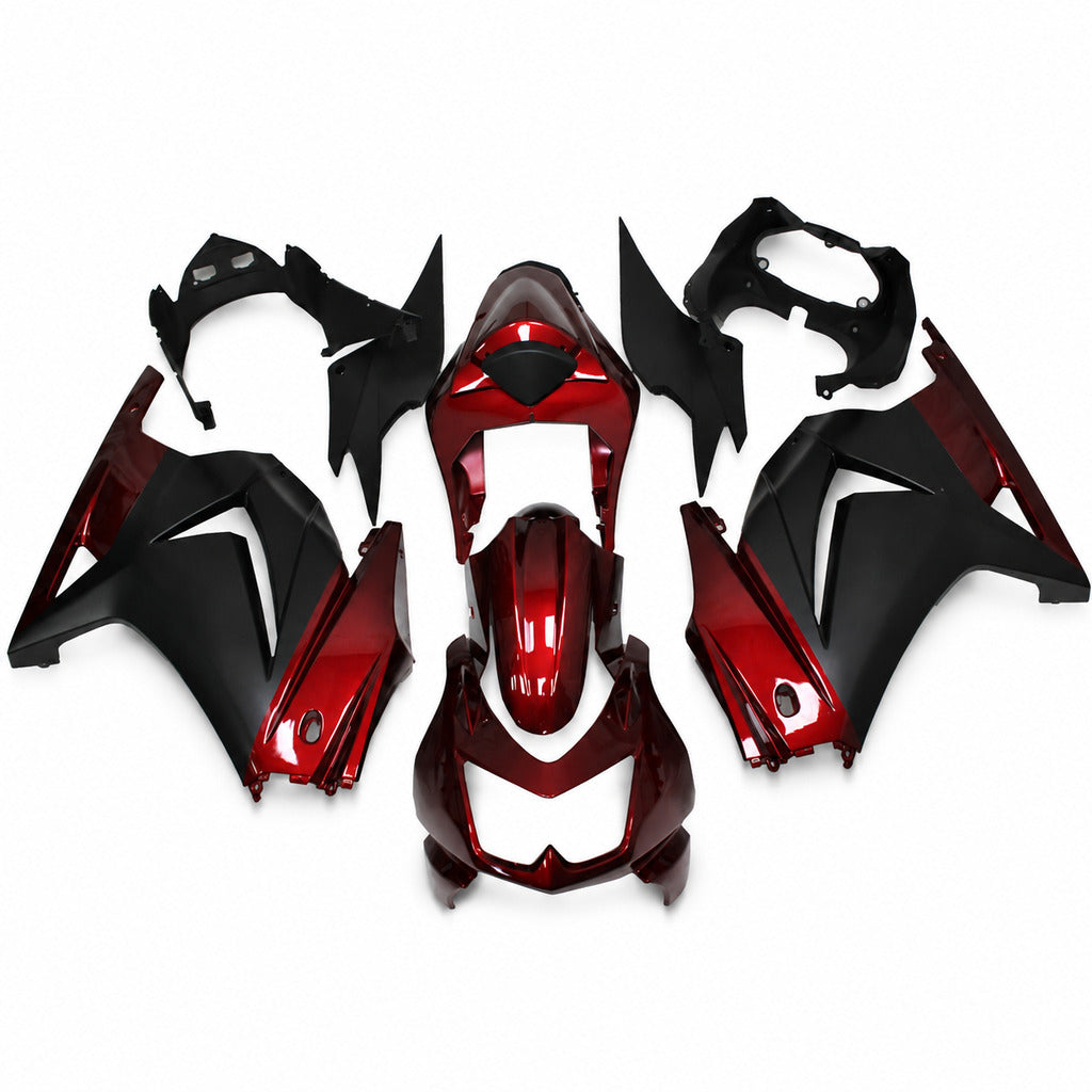 NT Fairing Fit for Kawasaki 2008-2012 EX250 N065- Red Black | ABS Injection