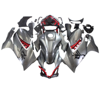 NT Aftermarket Injection ABS Plastic Fairing Fit for GSXR 1300 Hayabusa 2021-2023 Dark Gray Red N006