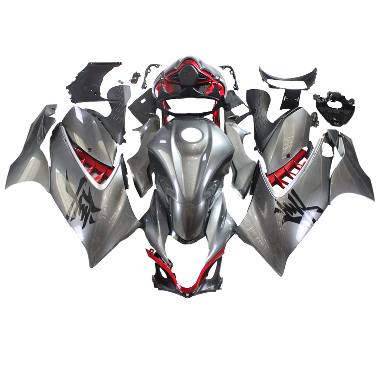 NT Fairing Fit for Suzuki 2021-2027 Hayabusa GSXR 1300 N006- Dark Gray Red | ABS Injection