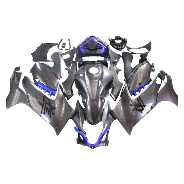 NT Aftermarket Injection ABS Plastic Fairing Fit for GSXR 1300 Hayabusa 2021-2023 Dark Gray Blue N007