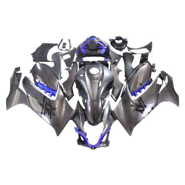 NT Aftermarket Injection ABS Plastic Fairing Fit for GSXR 1300 Hayabusa 2021-2023 Dark Gray Blue N007