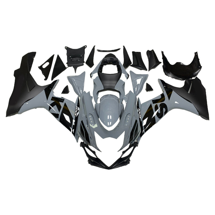 NT Aftermarket Injection ABS Plastic Fairing Fit for GSXR 600/750 2011-2024 Gray Black N082