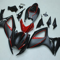 NT Injection Molding Fairing Fit for  2006 2007 GSXR 600 750 Matte Black Red N127