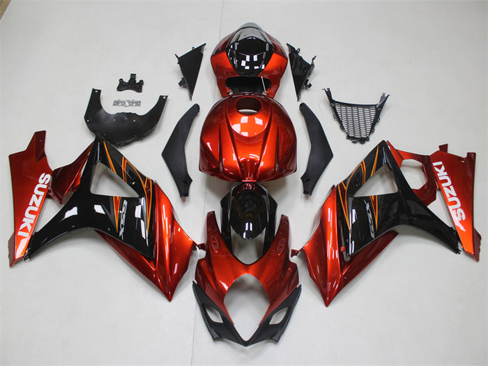 NT Aftermarket Injection ABS Orange Plastic Fairing Fit for GSXR 1000 2007-2008