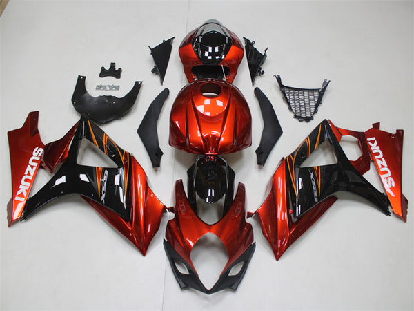 NT Aftermarket Injection ABS Orange Plastic Fairing Fit for GSXR 1000 2007-2008
