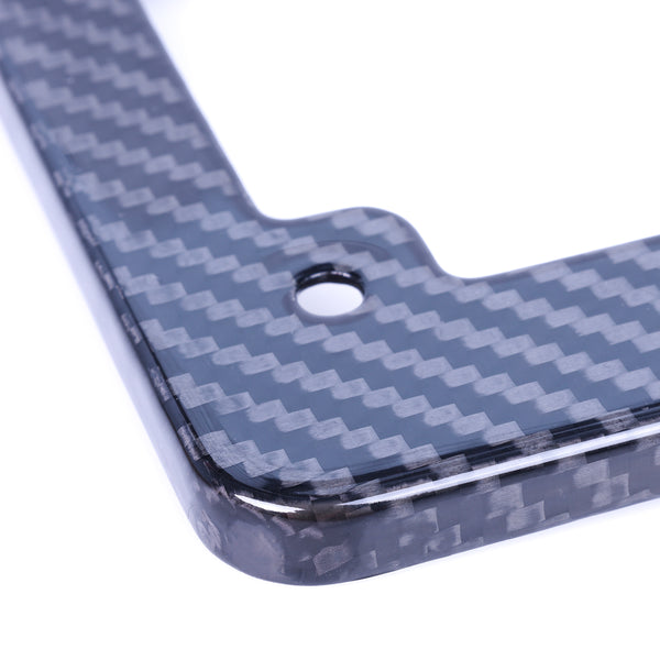 US STOCK NT Real 100% 3K Carbon Fiber Universal License Plate Frame for Motorcycle Available in CA
