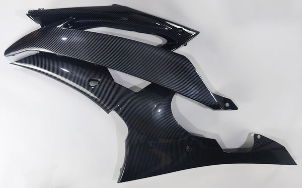 NT Aftermarket Injection ABS Plastic Left Side Fairing Fit for YZF R6 2008-2016 Carbon Fiber Look S01