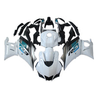 NT Aftermarket Injection ABS Plastic Fairing Fit for YZF R3 2022-2024 R25 White Teal N003