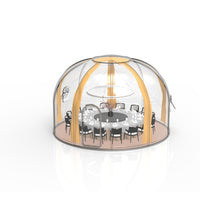 360 Degree Fully bracketless Outdoor Transparent Glass Room, Sunroom, Conservatory