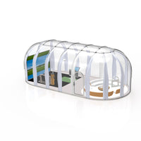 360 Degree Fully bracketless Outdoor Transparent Glass Room, Sunroom, Conservatory