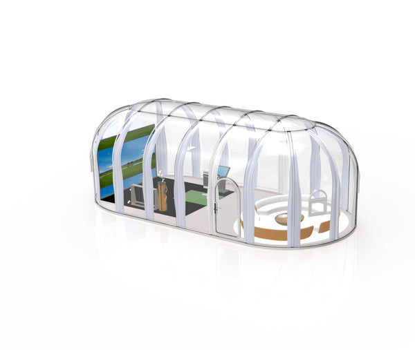 360 Degree Fully bracketless Outdoor Transparent Glass Room, Sunroom, Conservatory