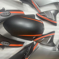 NT Aftermarket Injection ABS Plastic Fairing Fit for GSXR 600/750 2011-2024 Carbon Fiber Look and Gray Red N0002
