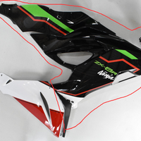 NT Aftermarket Right Side Upper Fairing Fit for ZX6R 636 2019-2023 Green Black Red