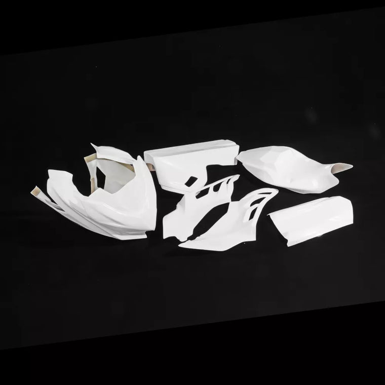 NT Fiberglass Race Track Fairing Kit Fit for Ninja EX400 2018-2023 Unpainted