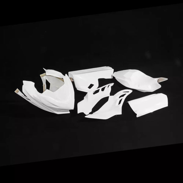 NT Fiberglass Race Track Fairing Kit Fit for Ninja EX400 2018-2023 Unpainted